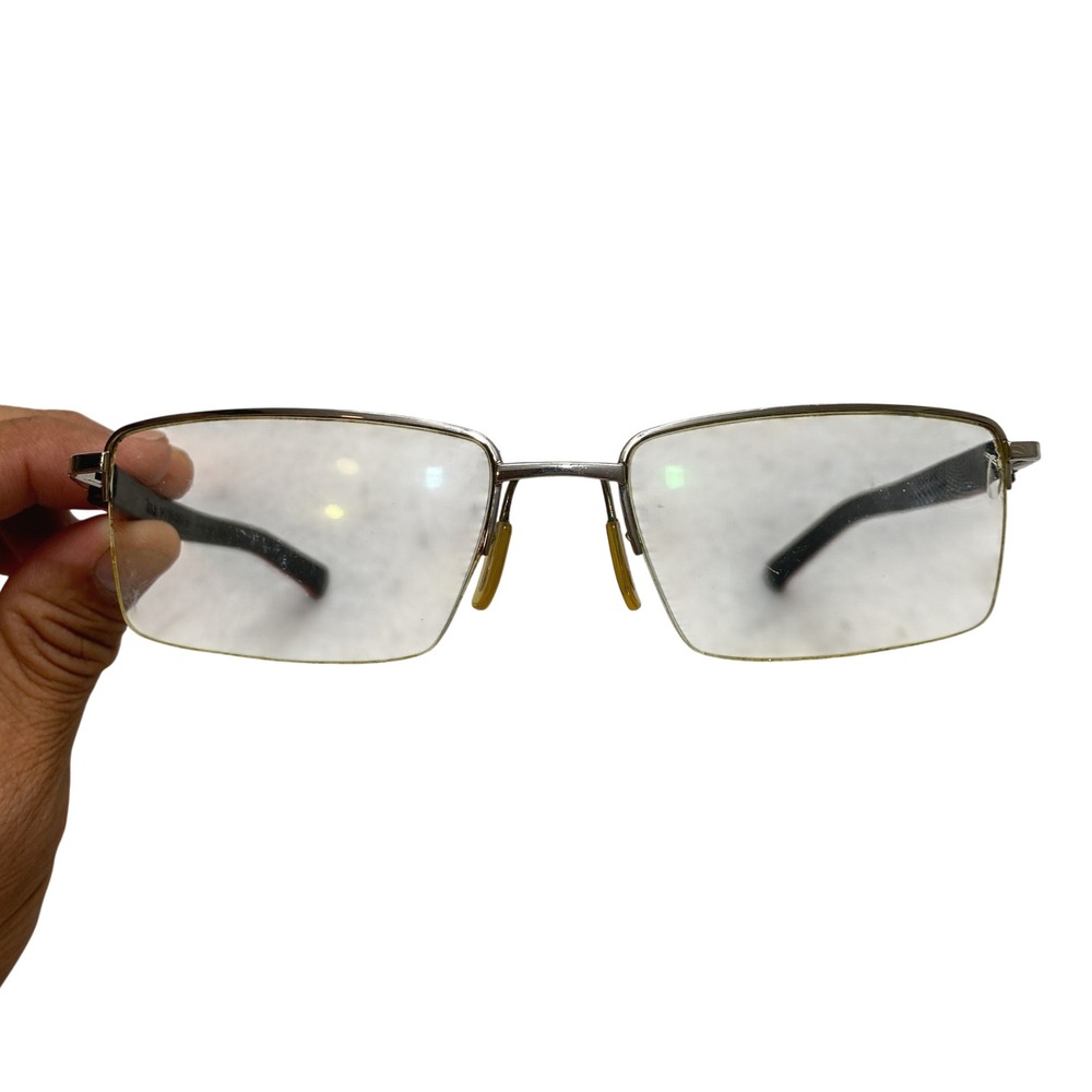 Tag Heuer Eyeglasses Mens 56mm Silver Trends TH 8207 005 Semi-Rimless Frame